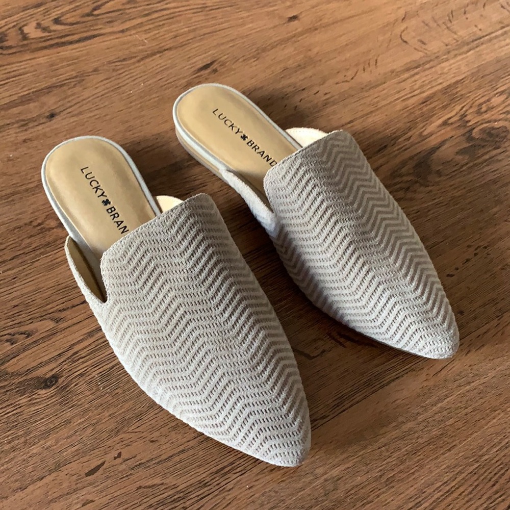 Lucky brand nude mules